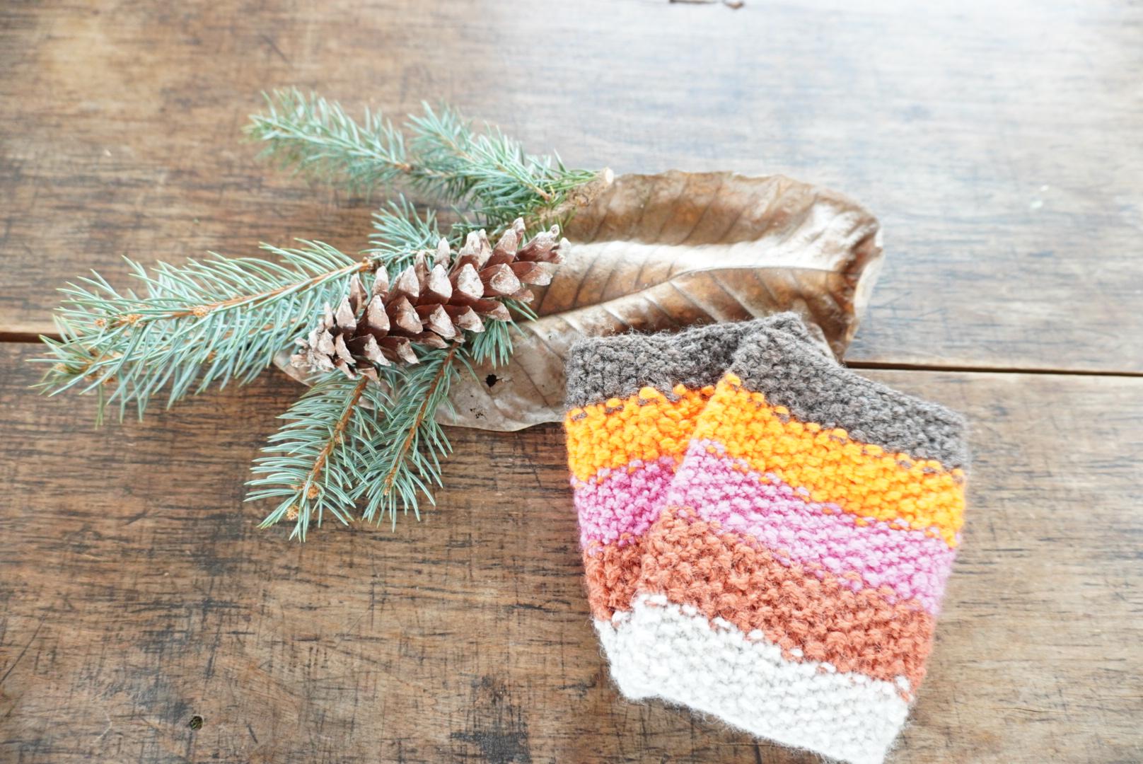 リストウォーマー　しましま