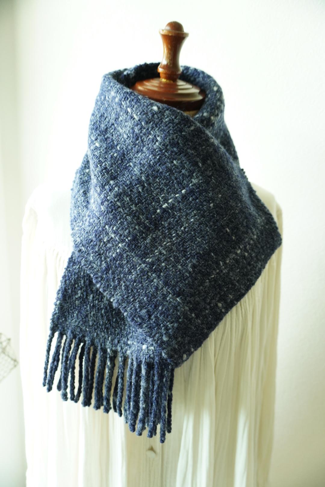 Herring boneマフラー　夜明け前