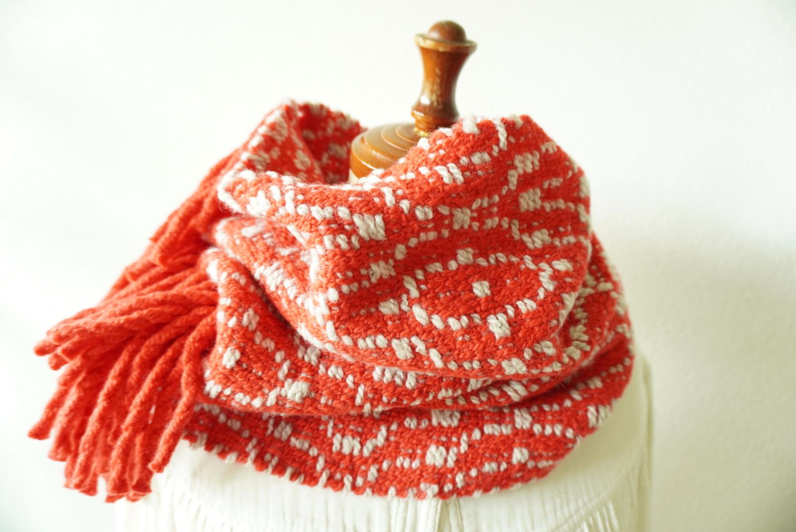 Overshotスヌード　朱色