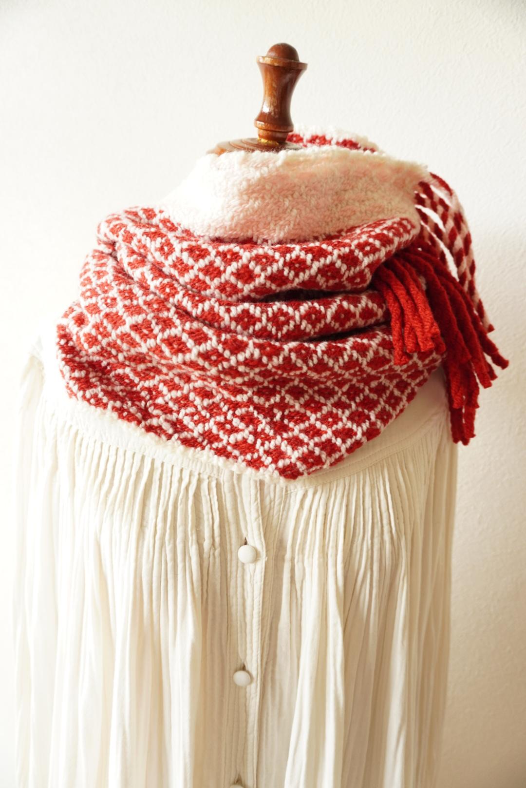 rose pathスヌード いちご×もも